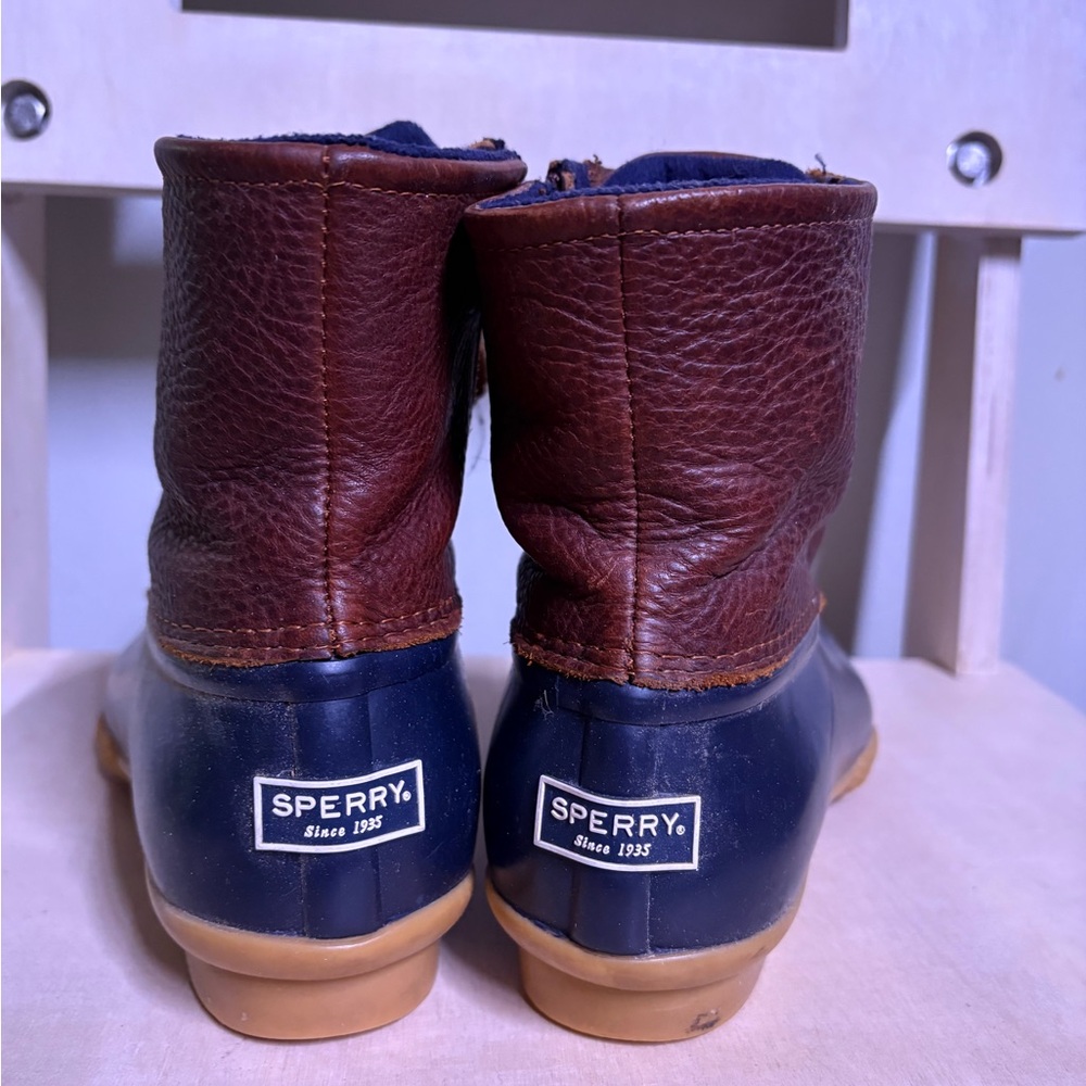 Sperry Leather and Rubber Boots